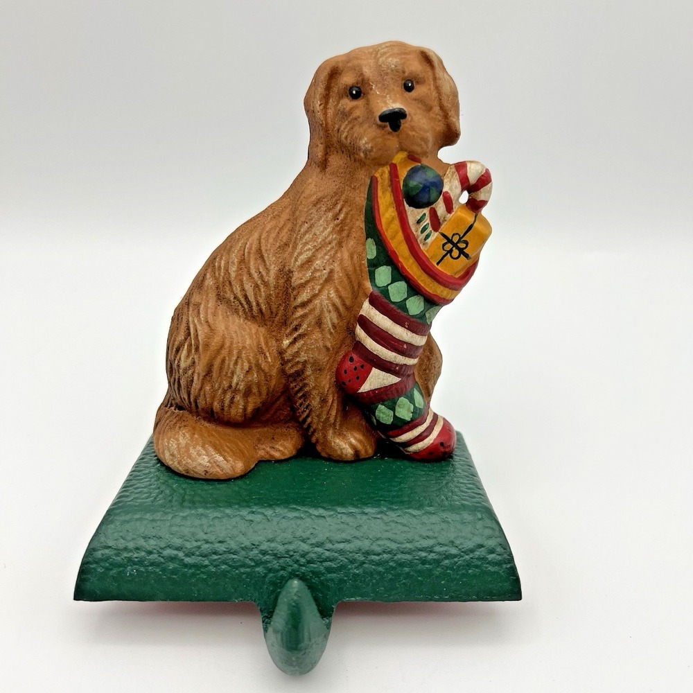 Eddie Bauer Home Retriever Dog Stocking Holder Cast Iron‎ Holds Up to 2.5 Lbs